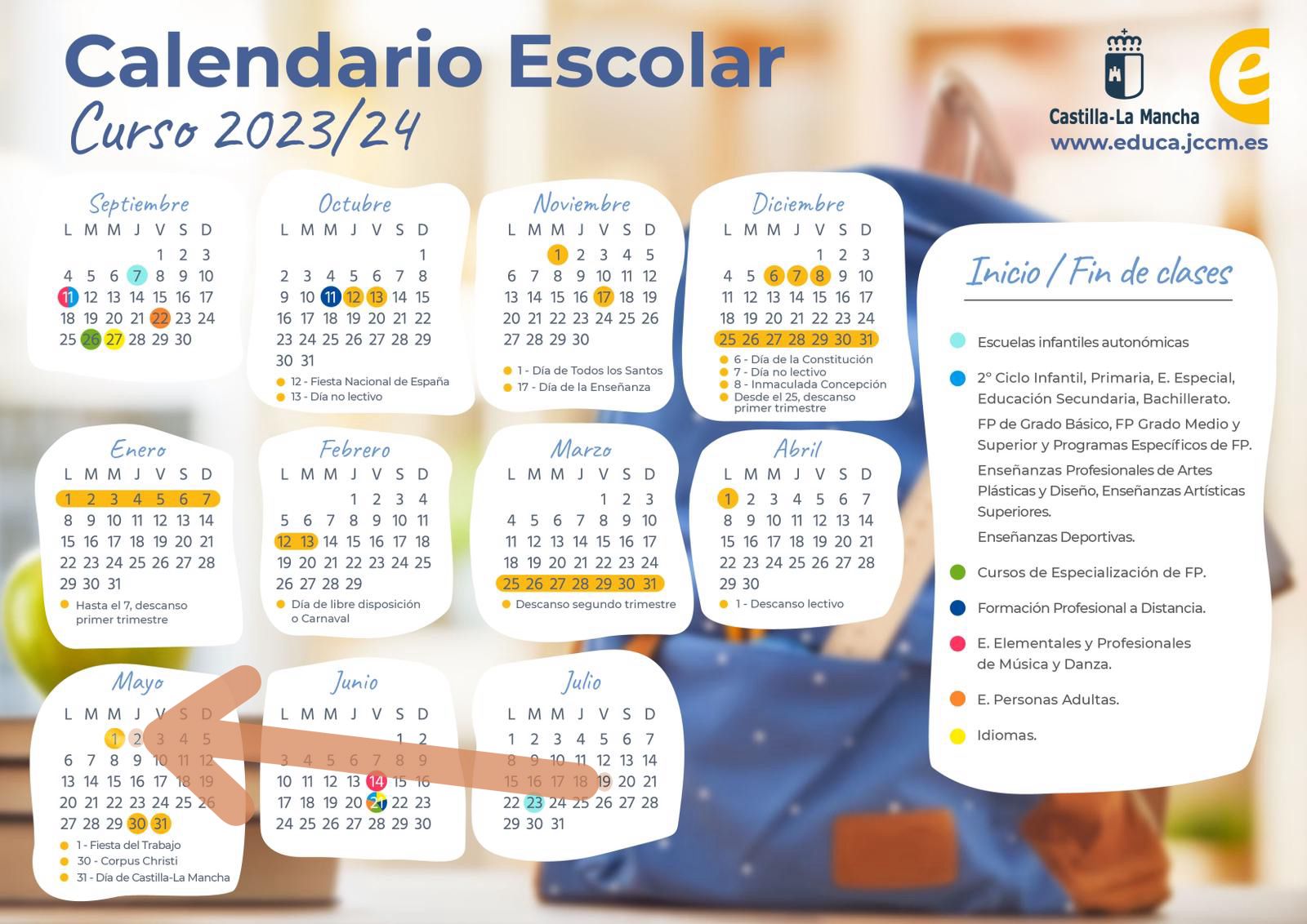 calendario escolar 2023 2024