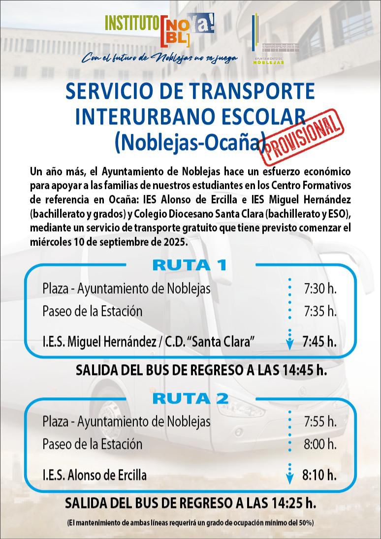 horario provisional