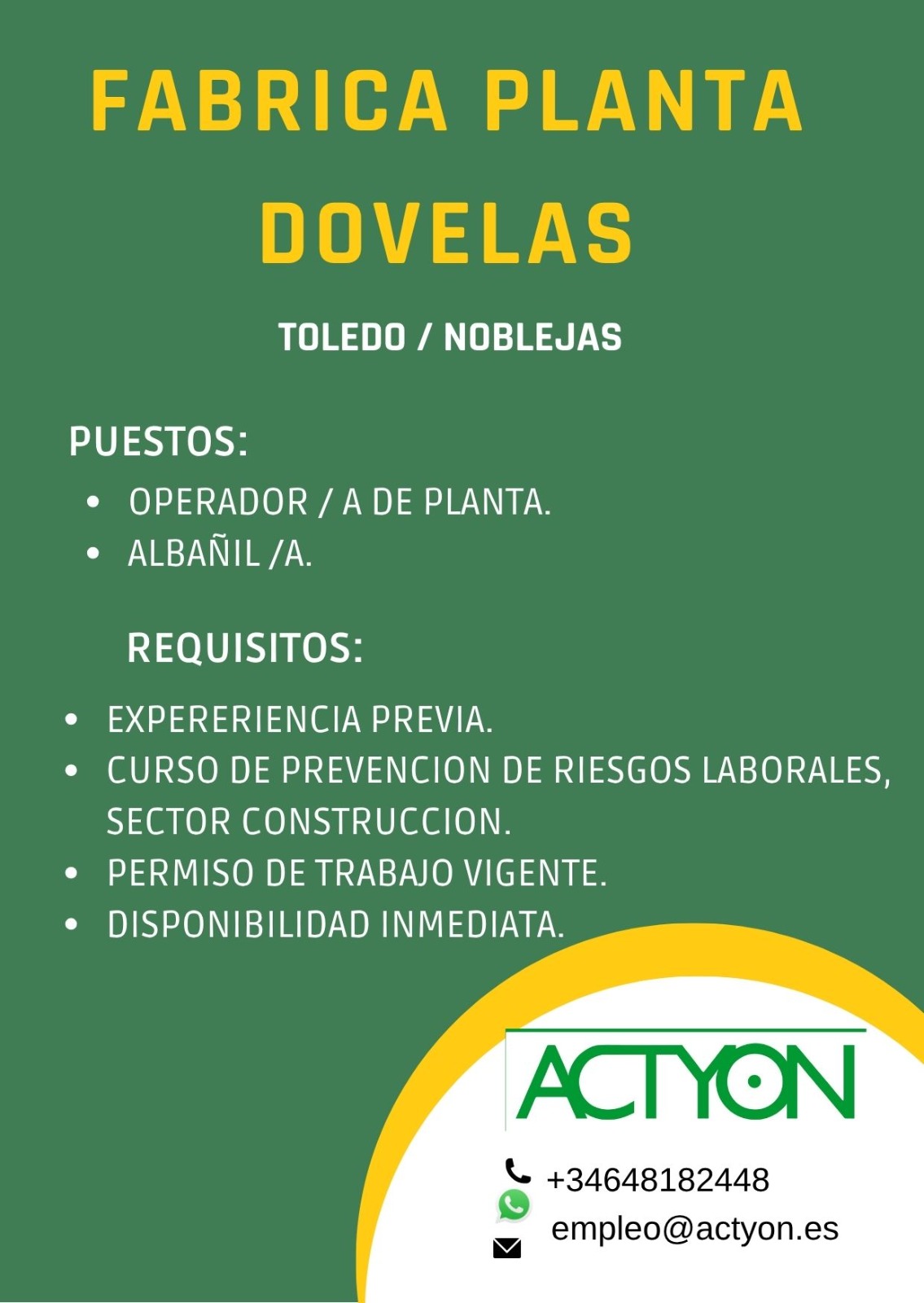 fabrica dovelas