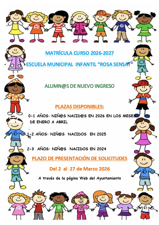 cartel escuela infantil 26 27