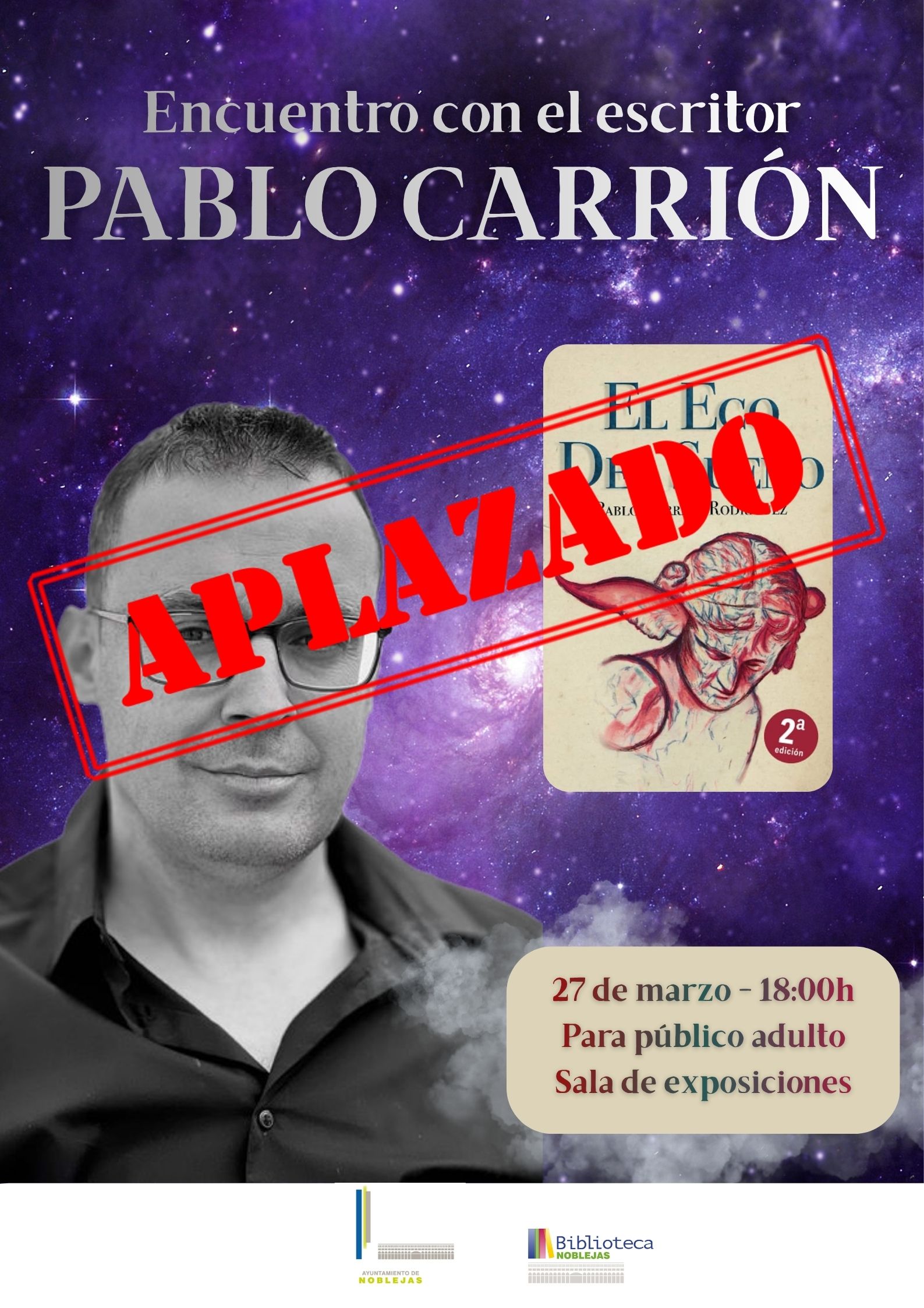 Poster Frase Decorativo Galaxia Violeta Blanco Dorado (2)