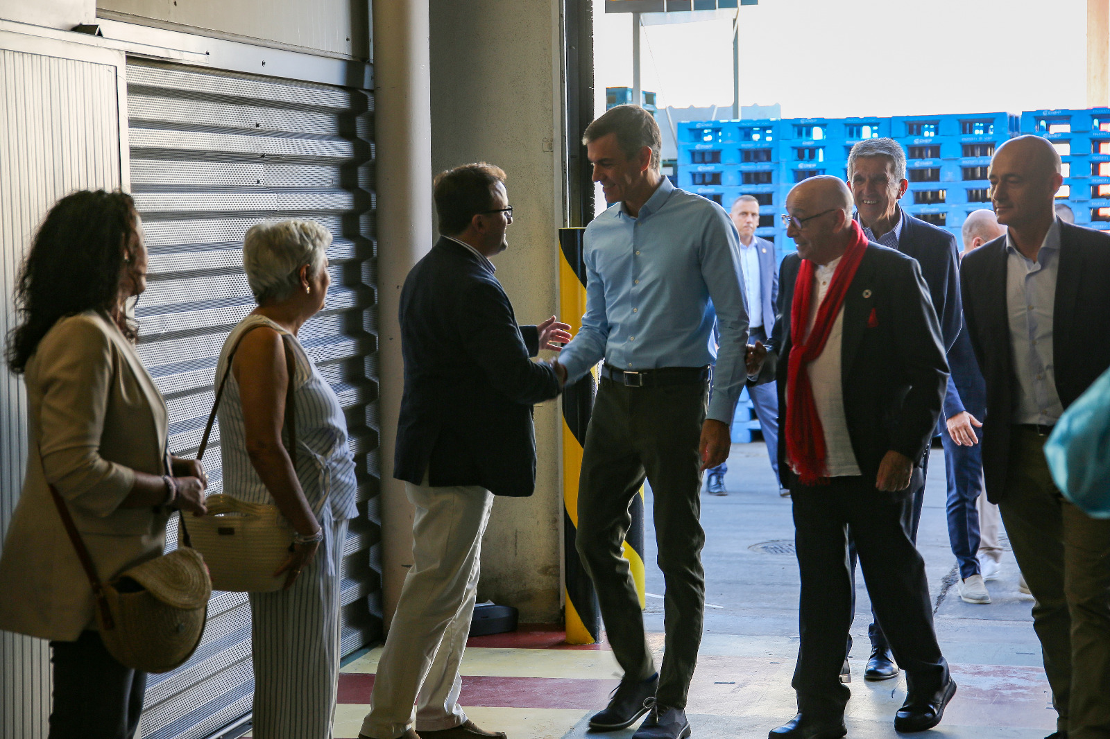 Visita del presidente del Gobierno a Noblejas