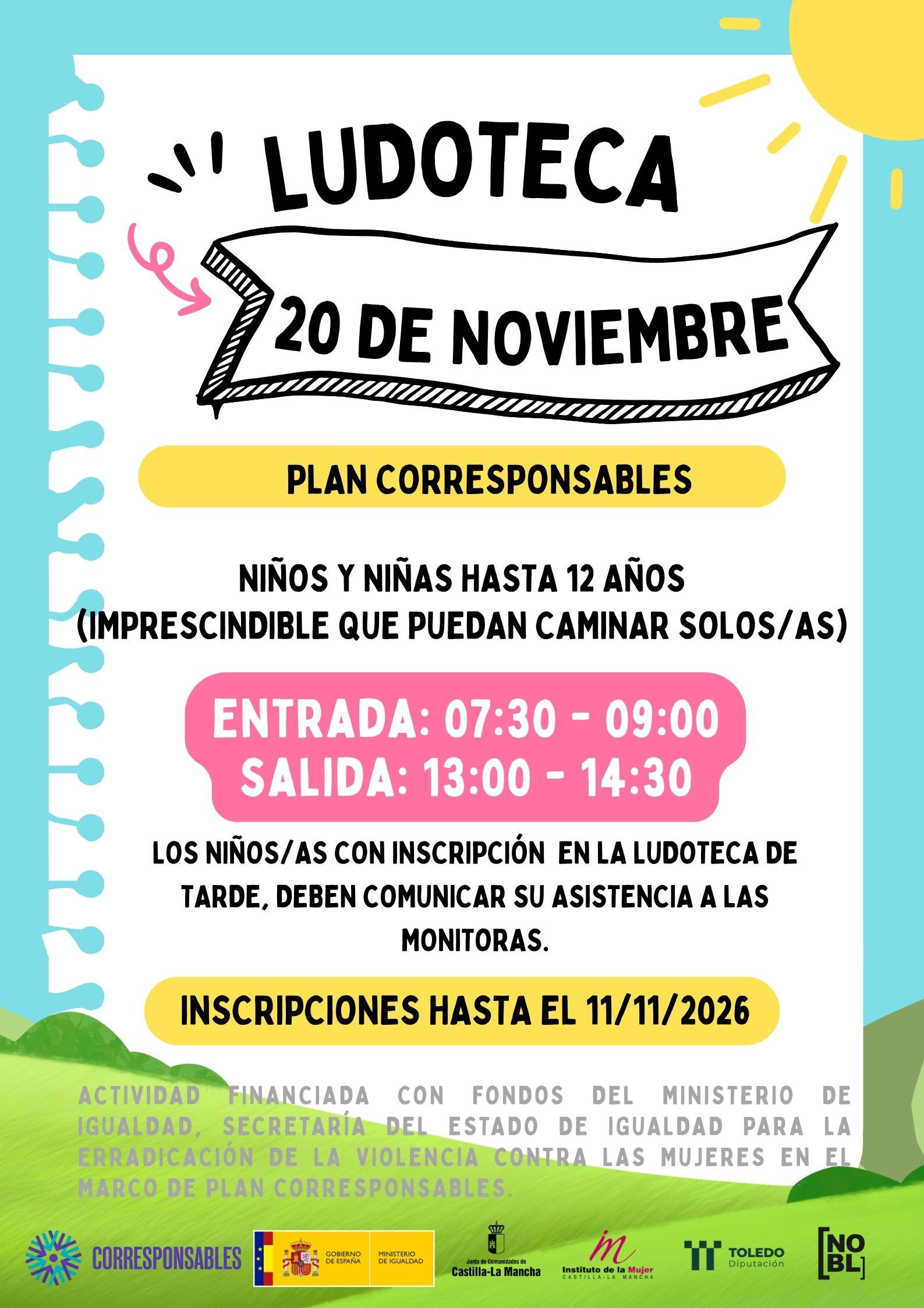 Ludoteca del 20 de noviembre en Noblejas