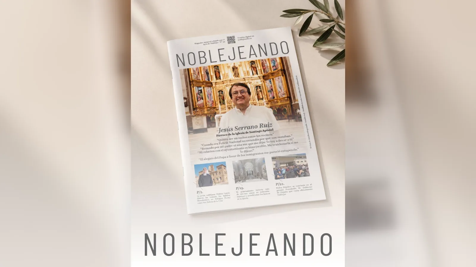 Portada del número 22 de NOBLEJEANDO con Jesús Serrano Ruiz
