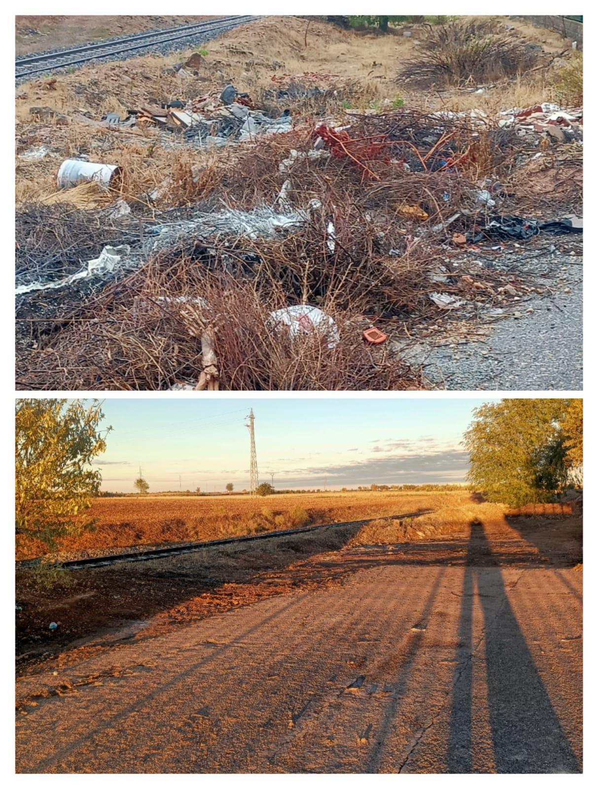 Limpieza de vertidos y recuperación de caminos rurales de Noblejas